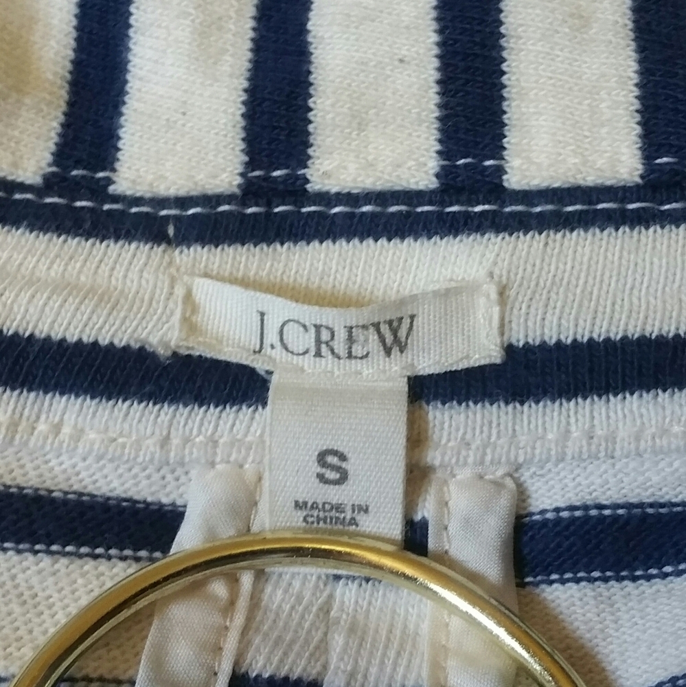 J. Crew Maritime Stripe Blazer Nautical Sz S - Picture 7 of 8